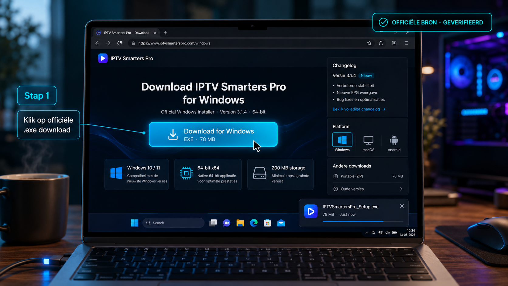 IPTV Smarters Pro Windows .exe download