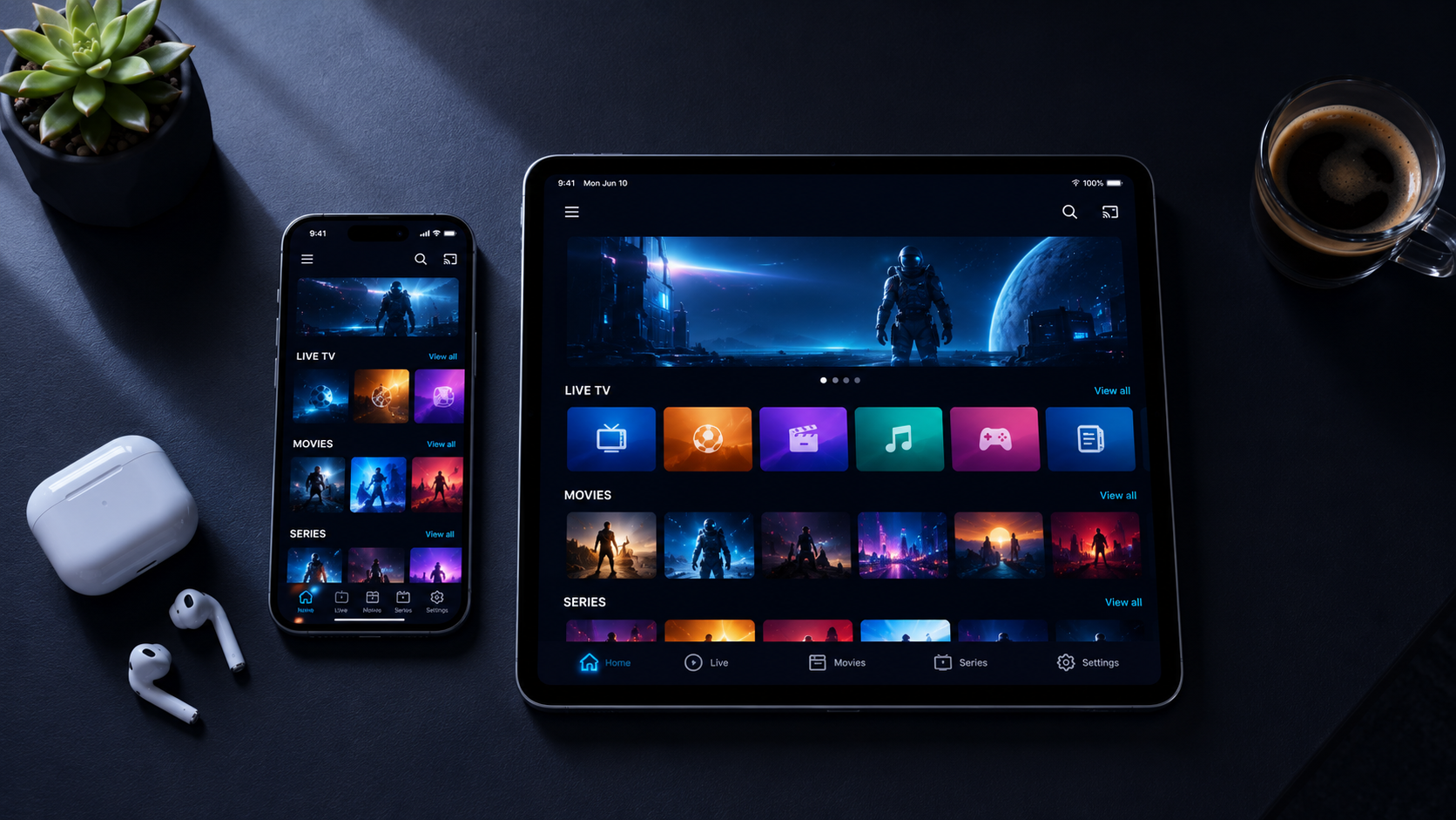 Smarters Player Lite op iPhone en iPad voor IPTV Nederland