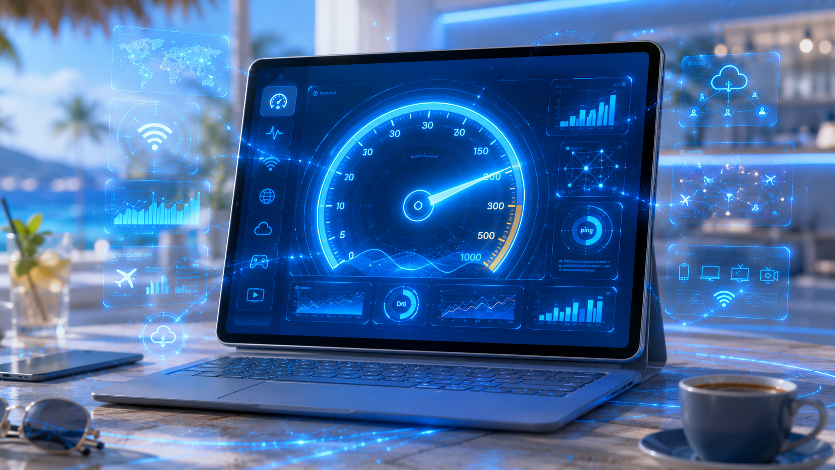Internet snelheid testen voor IPTV op vakantie — minimaal 15 Mbps voor stabiele streams