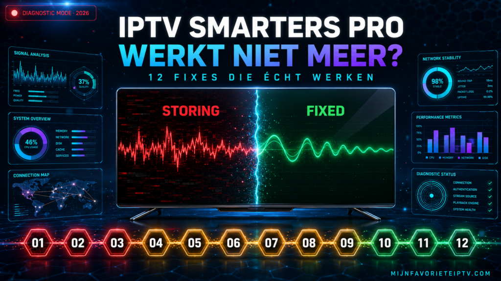 iptv smarters pro werkt niet meer